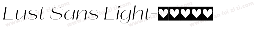 Lust Sans Light字体转换